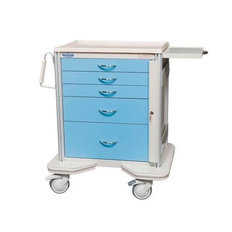 Premier Aluminum Two-Tone Anesthesia Carts / Procedure Carts / Mobile Workstations