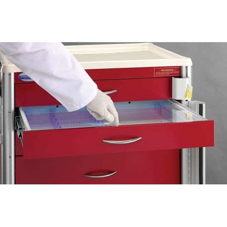 Crash Cart Drawer Tray with Acrylic Lid