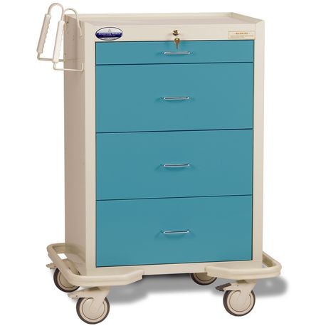 Standard Steel Two-Tone Anesthesia Carts / Procedure Carts / Mobile Workstations