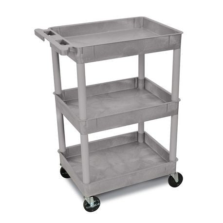 Poly Cart with Tub-Style Shelves